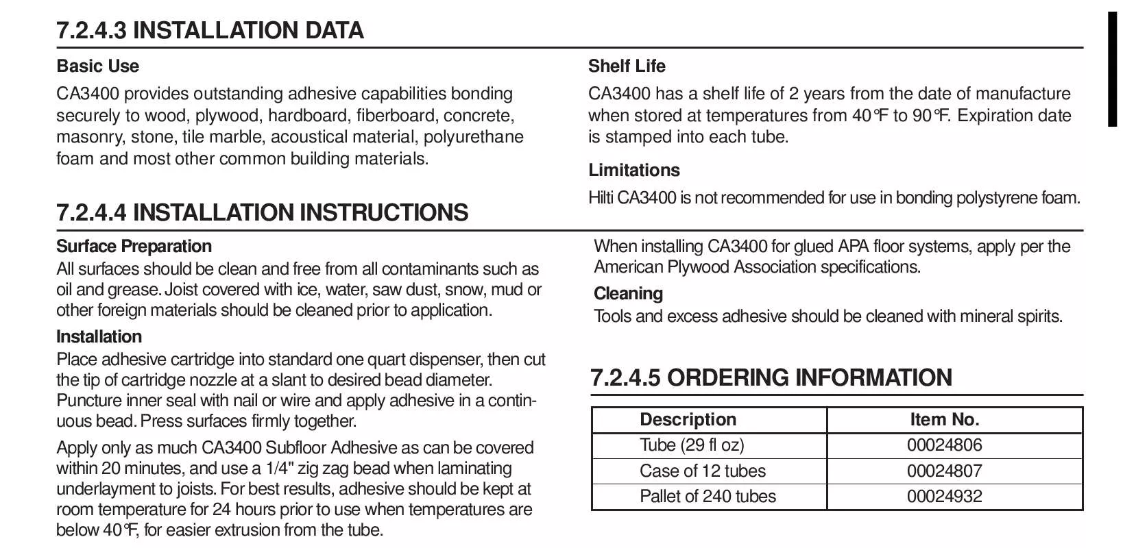 Mode d'emploi HILTI CA3400