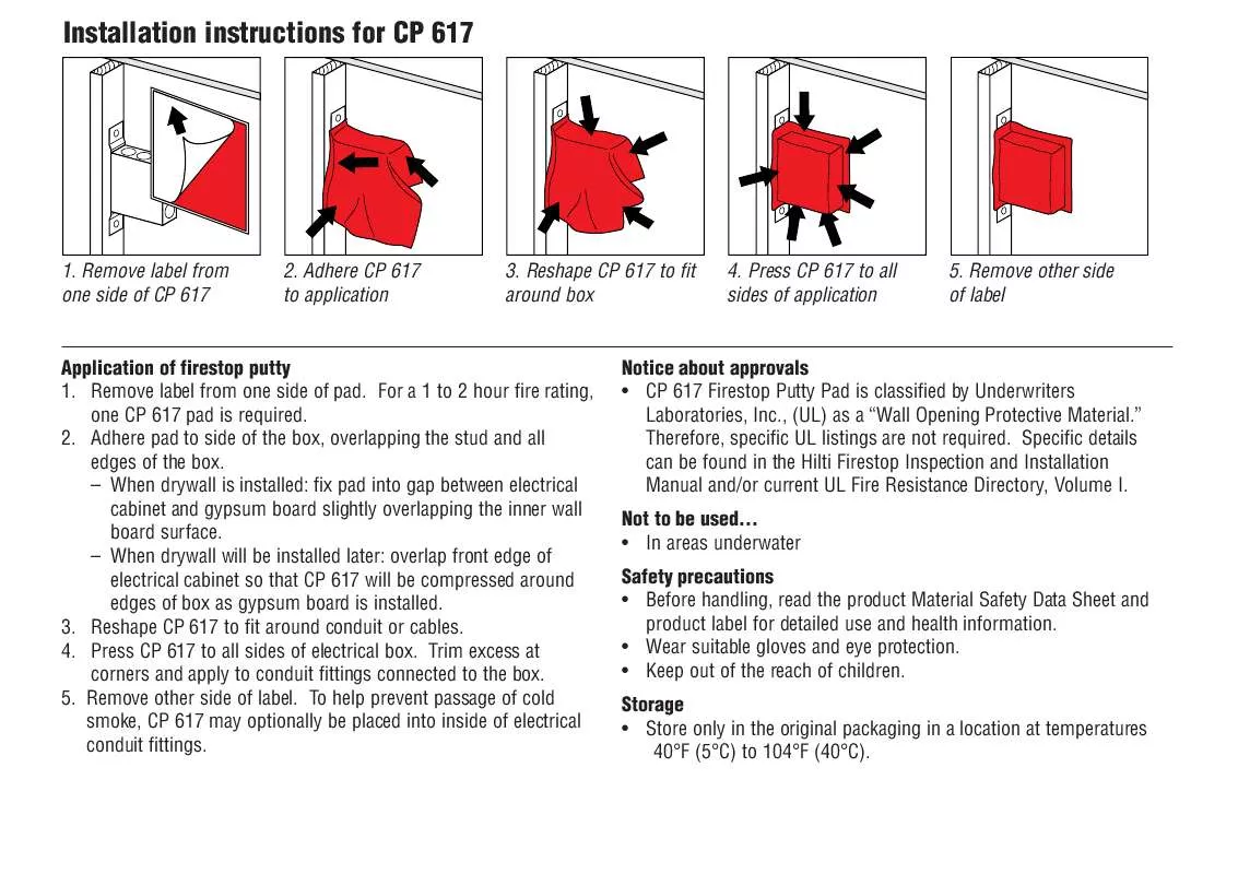 Mode d'emploi HILTI CP 617