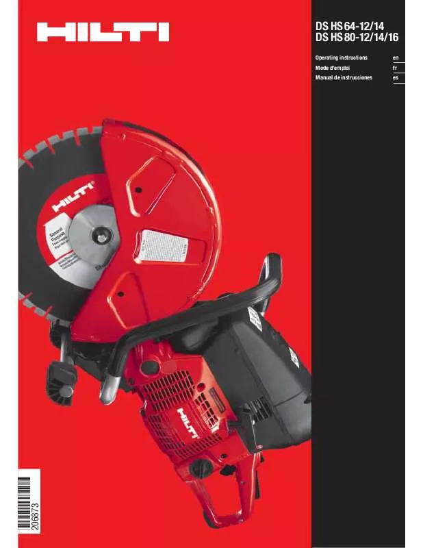 Mode d'emploi HILTI DS HS64-12