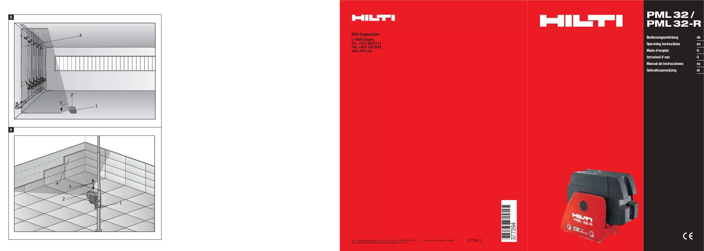 Mode d'emploi HILTI PML32