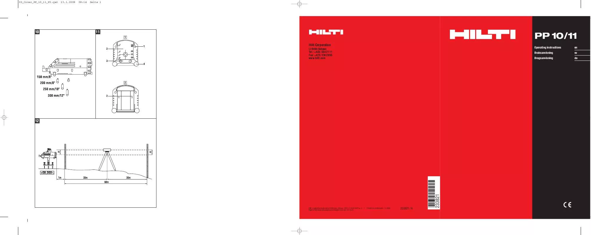 Mode d'emploi HILTI PP10