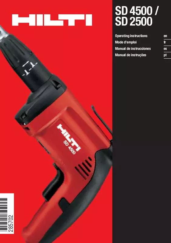 Mode d'emploi HILTI SD4500