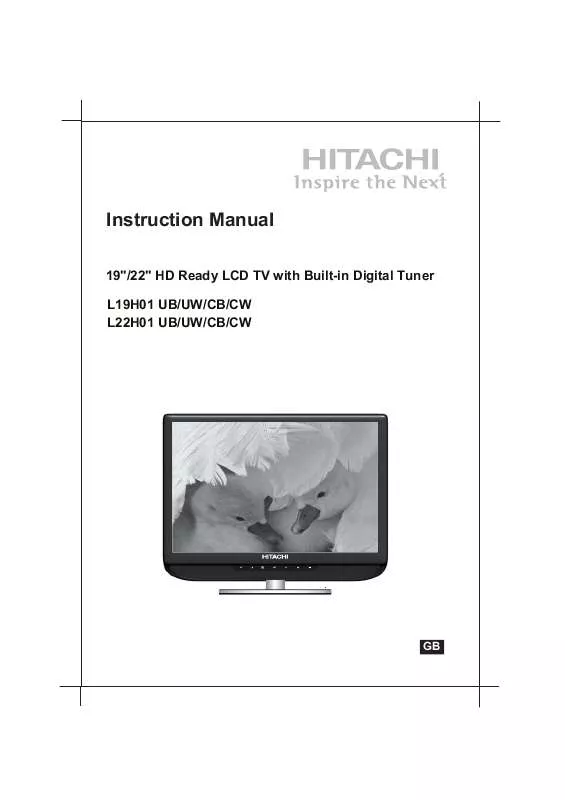 Mode d'emploi HITACHI L19H01CB