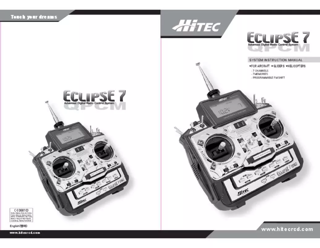 Mode d'emploi HITEC ECLIPSE 7