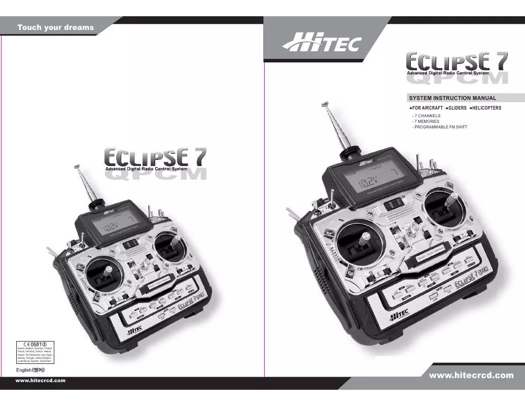 Mode d'emploi HITEC ECLIPSSE 7