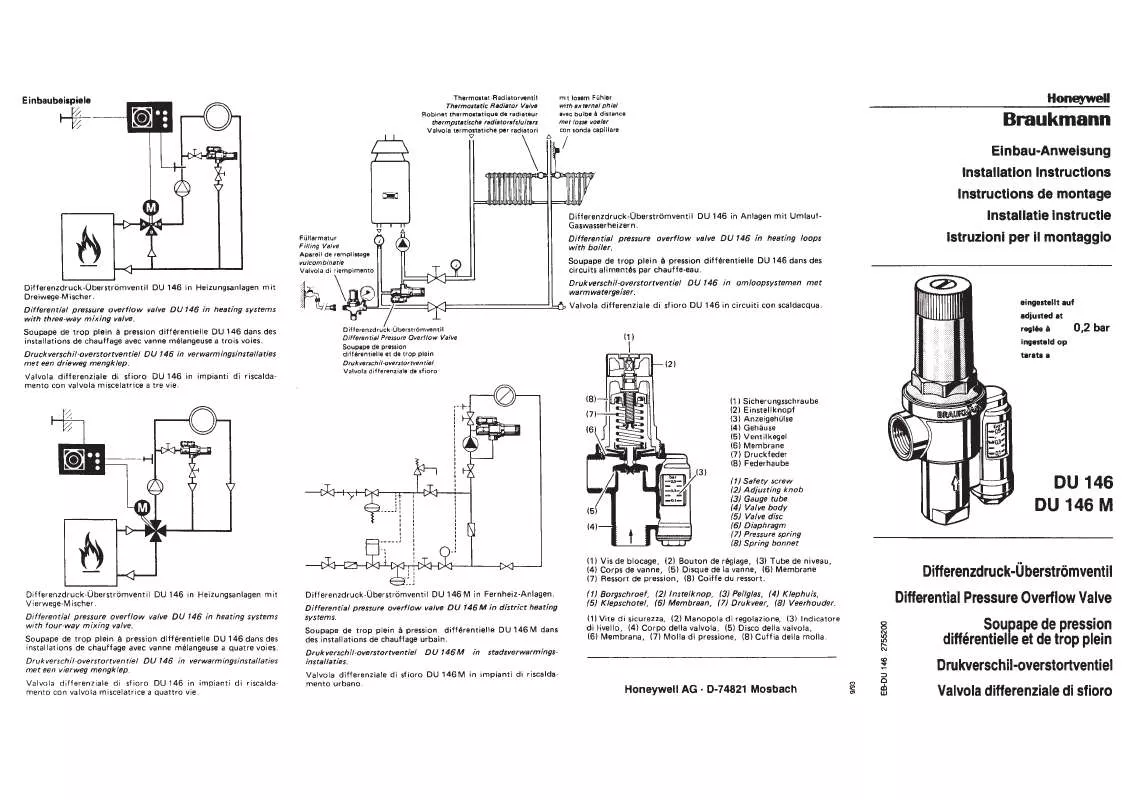 Mode d'emploi HONEYWELL DU 146