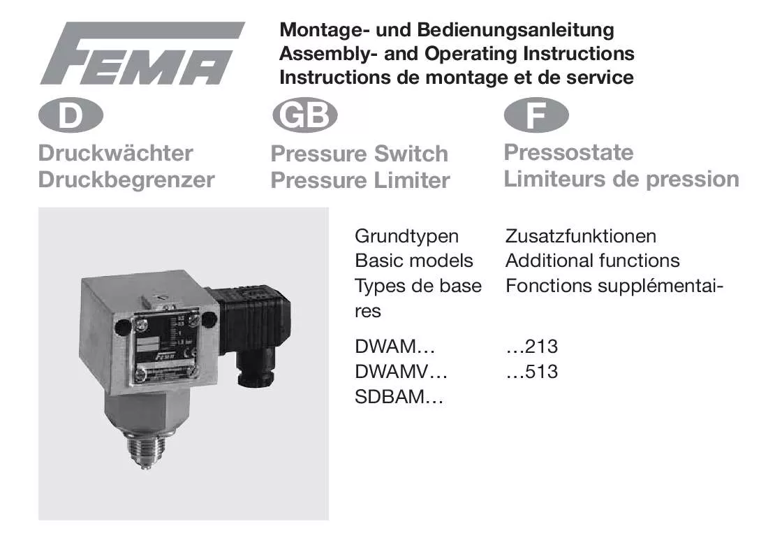 Mode d'emploi HONEYWELL DWAMV