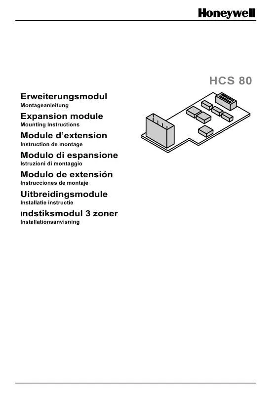 Mode d'emploi HONEYWELL HCS 80