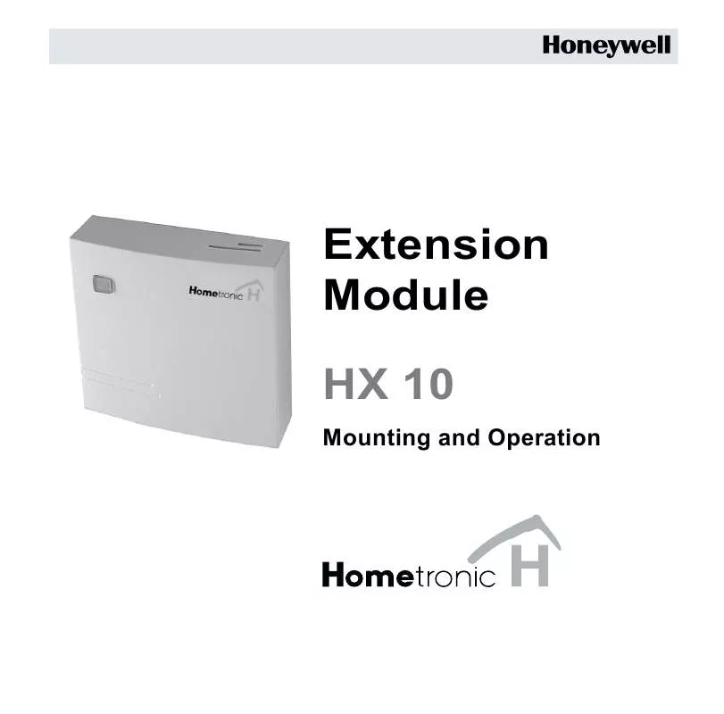 Mode d'emploi HONEYWELL HX 10