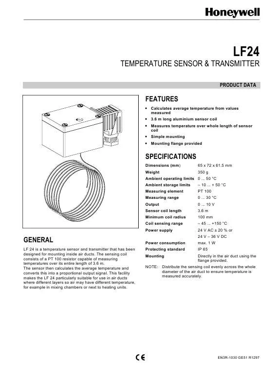 Mode d'emploi HONEYWELL LF24