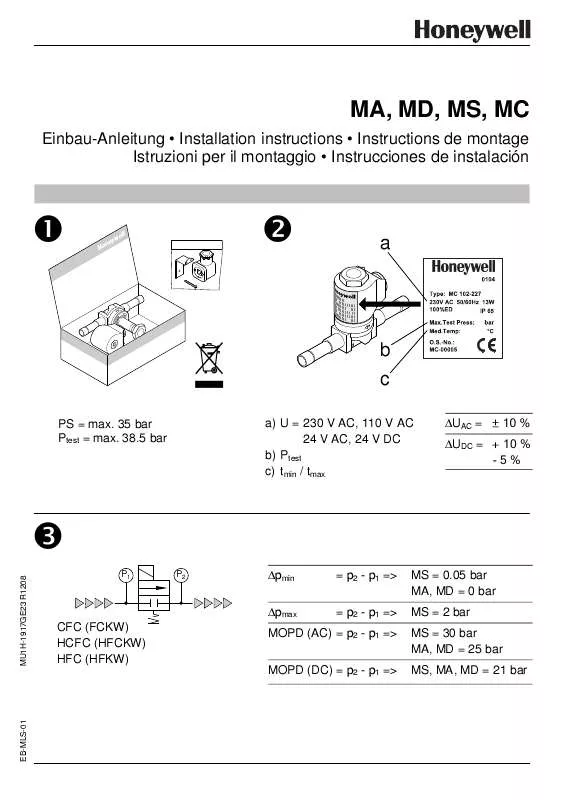 Mode d'emploi HONEYWELL MC