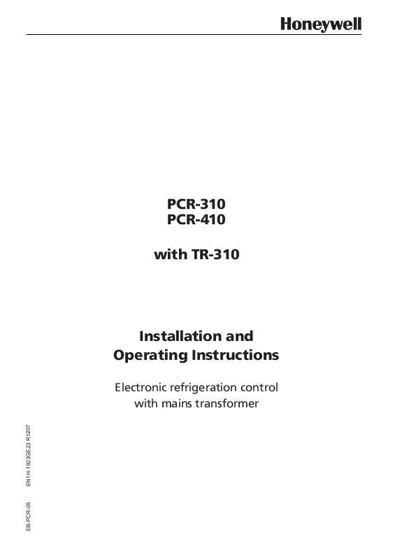 Mode d'emploi HONEYWELL PCR 410