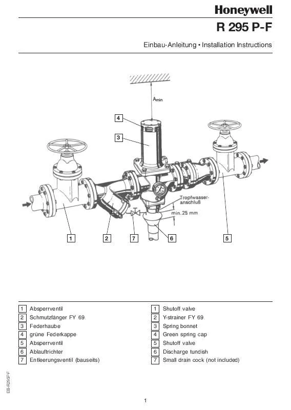 Mode d'emploi HONEYWELL R295P-F