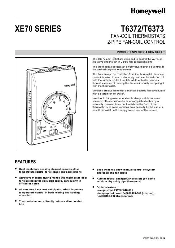 Mode d'emploi HONEYWELL T6372