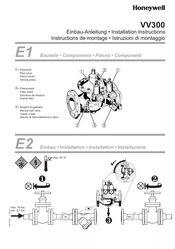 Mode d'emploi HONEYWELL VV300