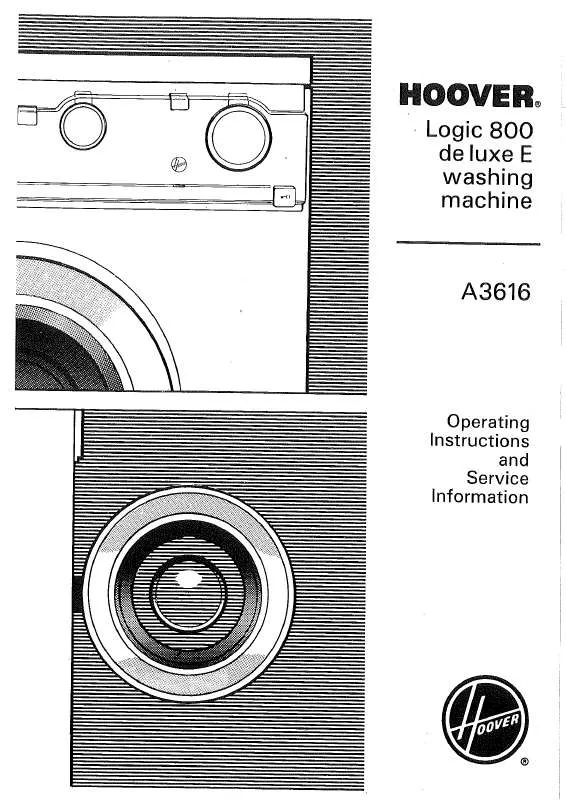 Mode d'emploi HOOVER A3616