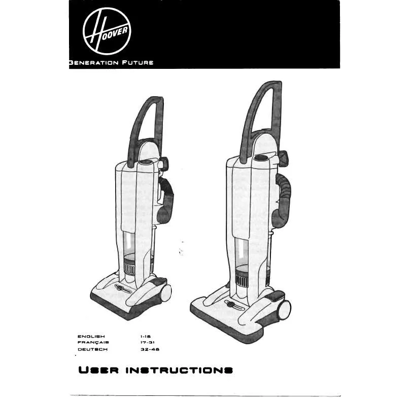 Mode d'emploi HOOVER H 3176