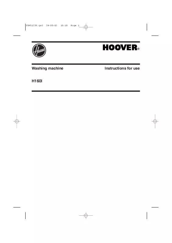 Mode d'emploi HOOVER H160I