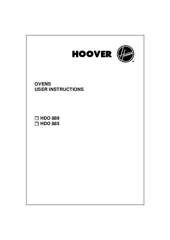 Mode d'emploi HOOVER HDO 889_E