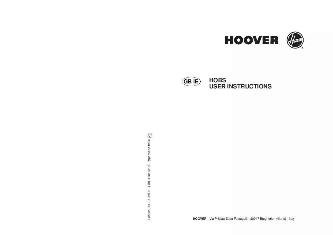 Mode d'emploi HOOVER HGQ640