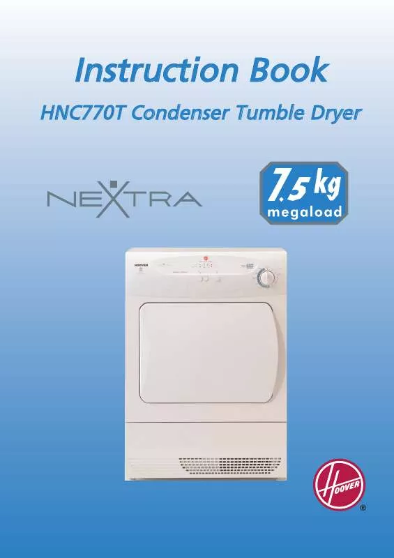 Mode d'emploi HOOVER HNC770T