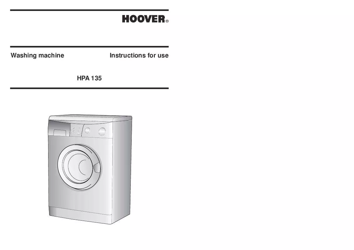 Mode d'emploi HOOVER HPA 135