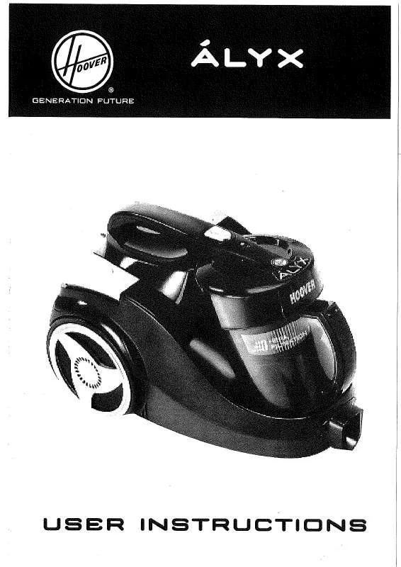 Mode d'emploi HOOVER TC1192