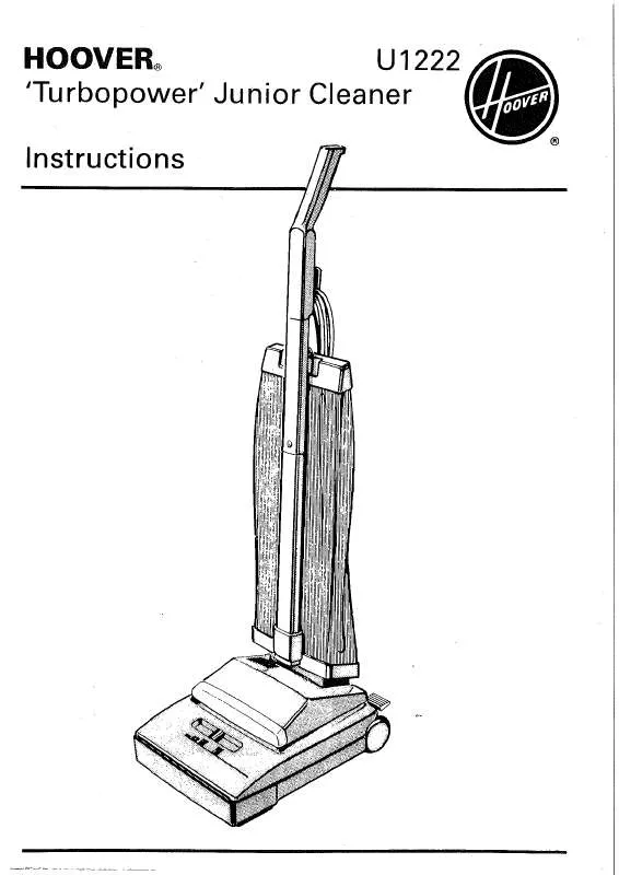 Mode d'emploi HOOVER U1222