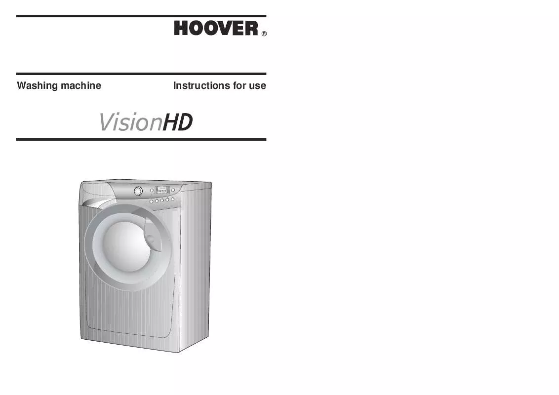 Mode d'emploi HOOVER VHD8162