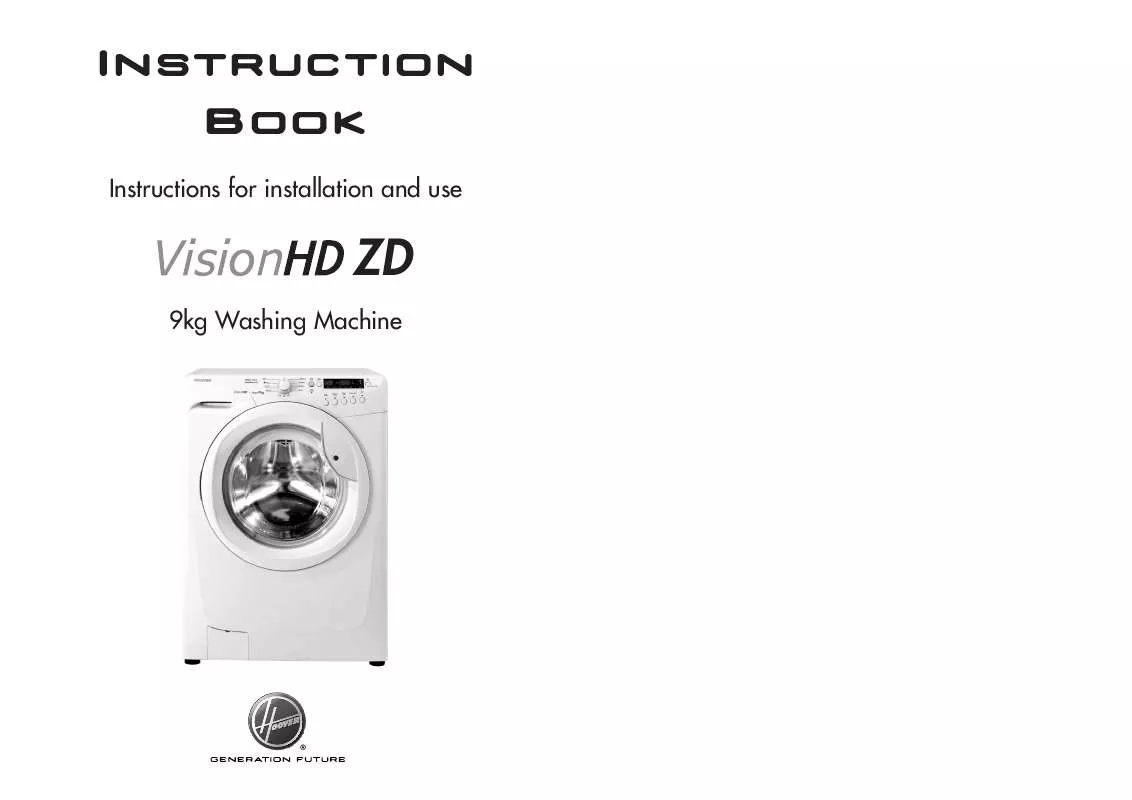 Mode d'emploi HOOVER VISION HD ZD