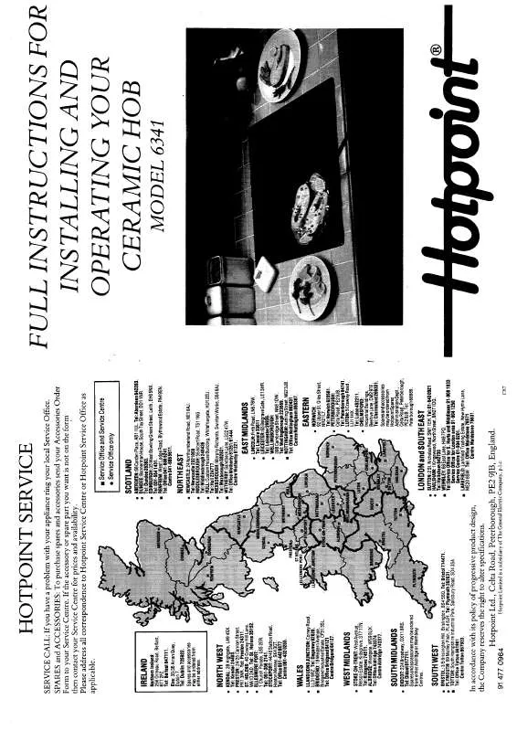 Mode d'emploi HOTPOINT-ARISTON HB6341