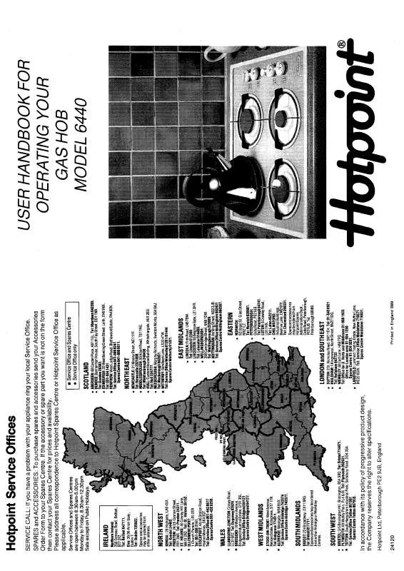 Mode d'emploi HOTPOINT-ARISTON HB6440