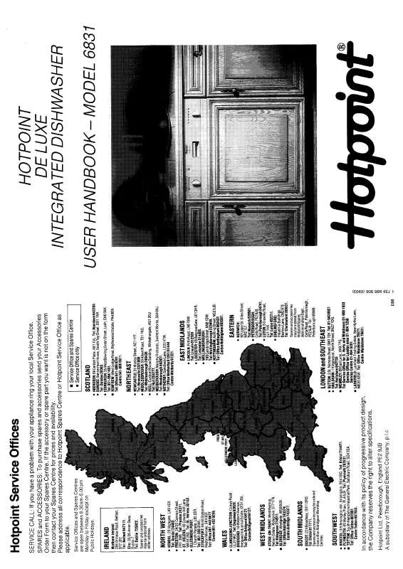 Mode d'emploi HOTPOINT-ARISTON HB6831