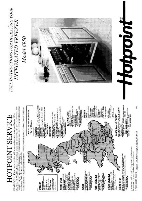 Mode d'emploi HOTPOINT-ARISTON HB6950