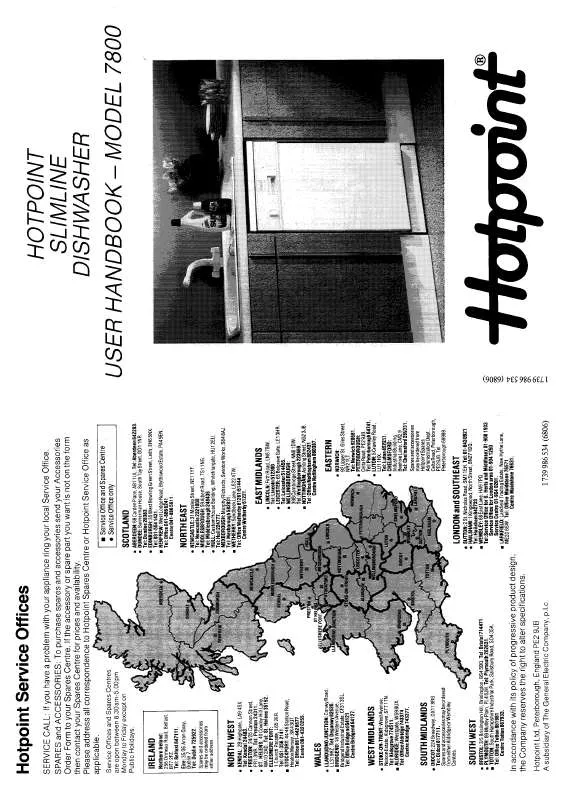 Mode d'emploi HOTPOINT-ARISTON HB7800