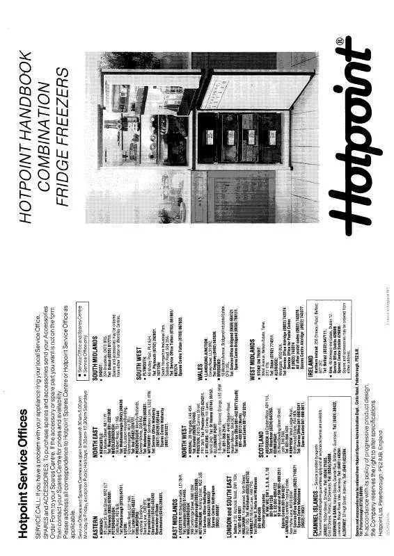 Mode d'emploi HOTPOINT-ARISTON HB8554