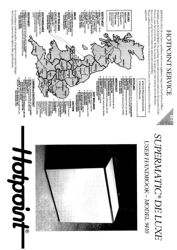 Mode d'emploi HOTPOINT-ARISTON HB9410