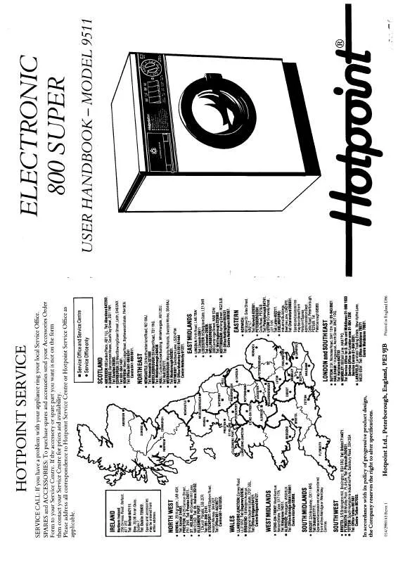 Mode d'emploi HOTPOINT-ARISTON HB9511