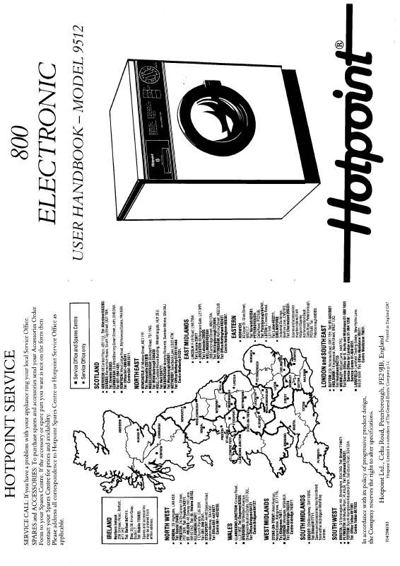 Mode d'emploi HOTPOINT-ARISTON HB9512