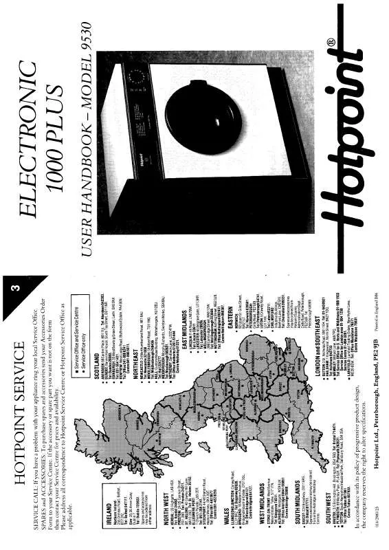 Mode d'emploi HOTPOINT-ARISTON HB9530