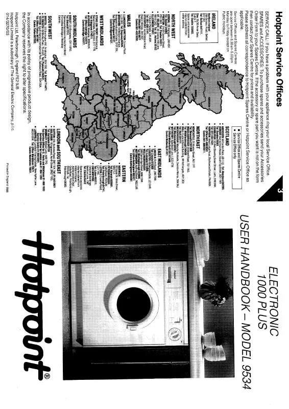 Mode d'emploi HOTPOINT-ARISTON HB9534