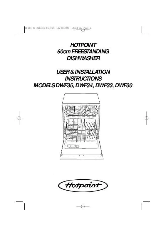 Mode d'emploi HOTPOINT-ARISTON HBDWF30