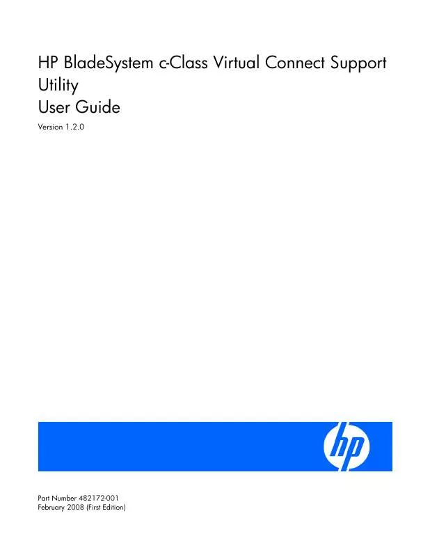 Mode d'emploi HP 1/10GB VIRTUAL CONNECT ETHERNET MODULE FOR C-CLASS BLADESYSTEM