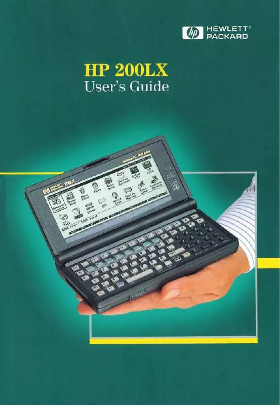 Mode d'emploi HP 200LX PALMTOP PC