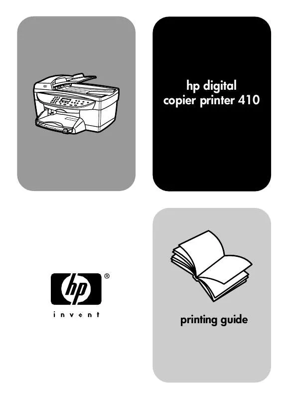 Mode d'emploi HP 410 DIGITAL PRINTER