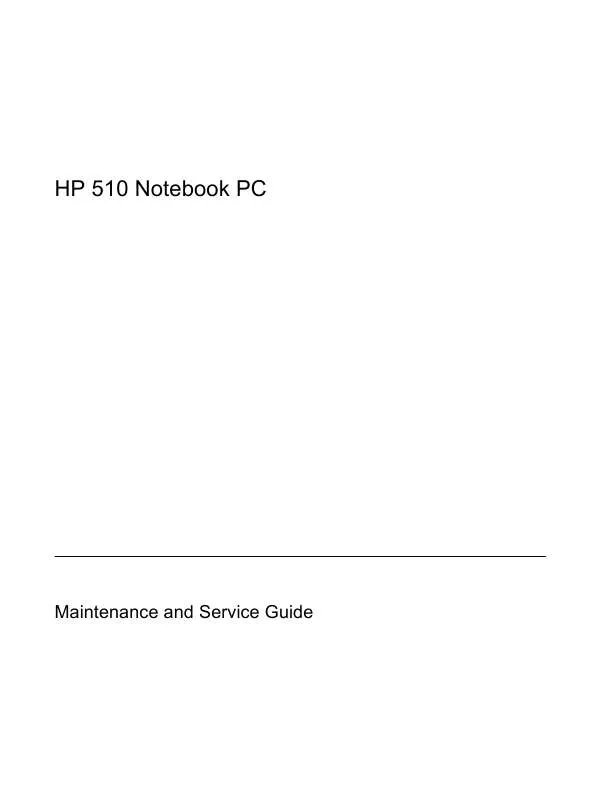 Mode d'emploi HP 510