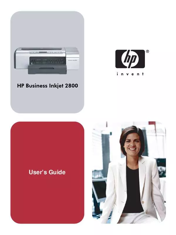 Mode d'emploi HP BUSINESS INKJET 2800DT