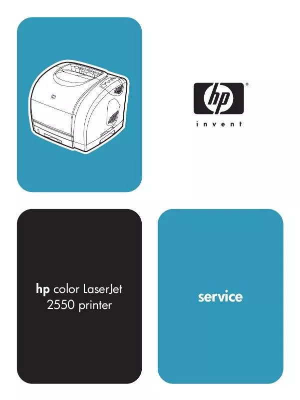 Mode d'emploi HP COLOR LASERJET 2550 PRINTER