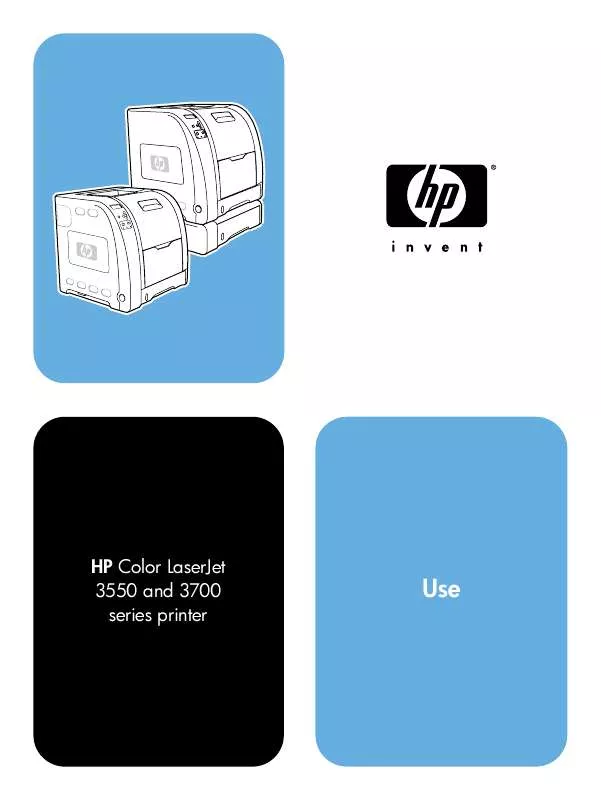 Mode d'emploi HP COLOR LASERJET 3550