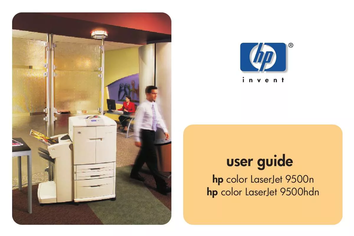 Mode d'emploi HP COLOR LASERJET 9500